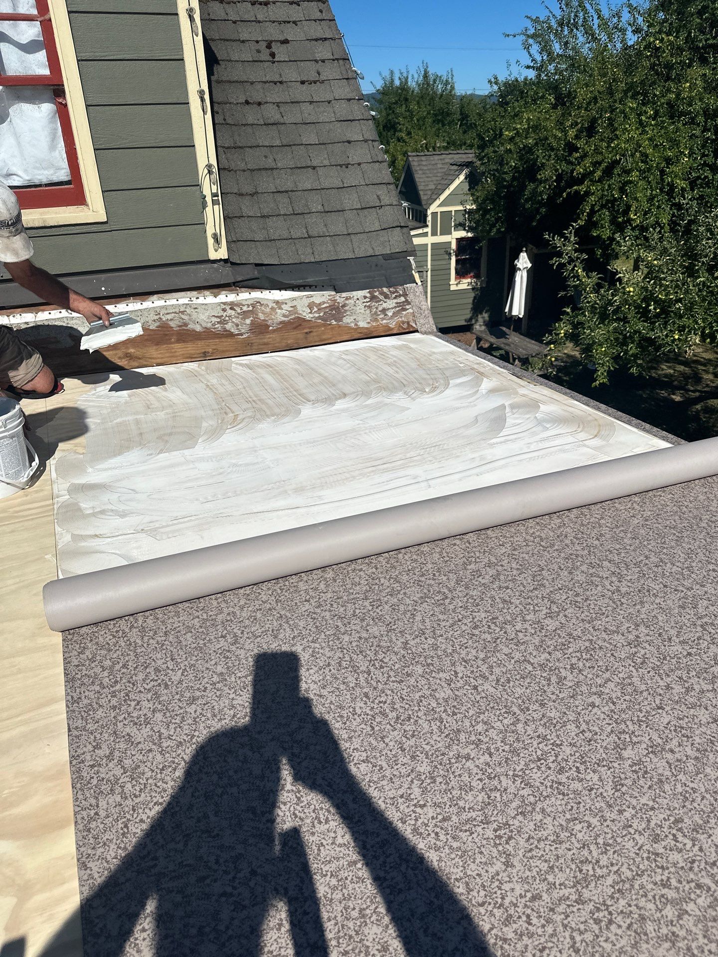 Bronze Dec-Tec Walkable Membrane using Dec-Tec by Orezona Building & Roofing Company, Inc.