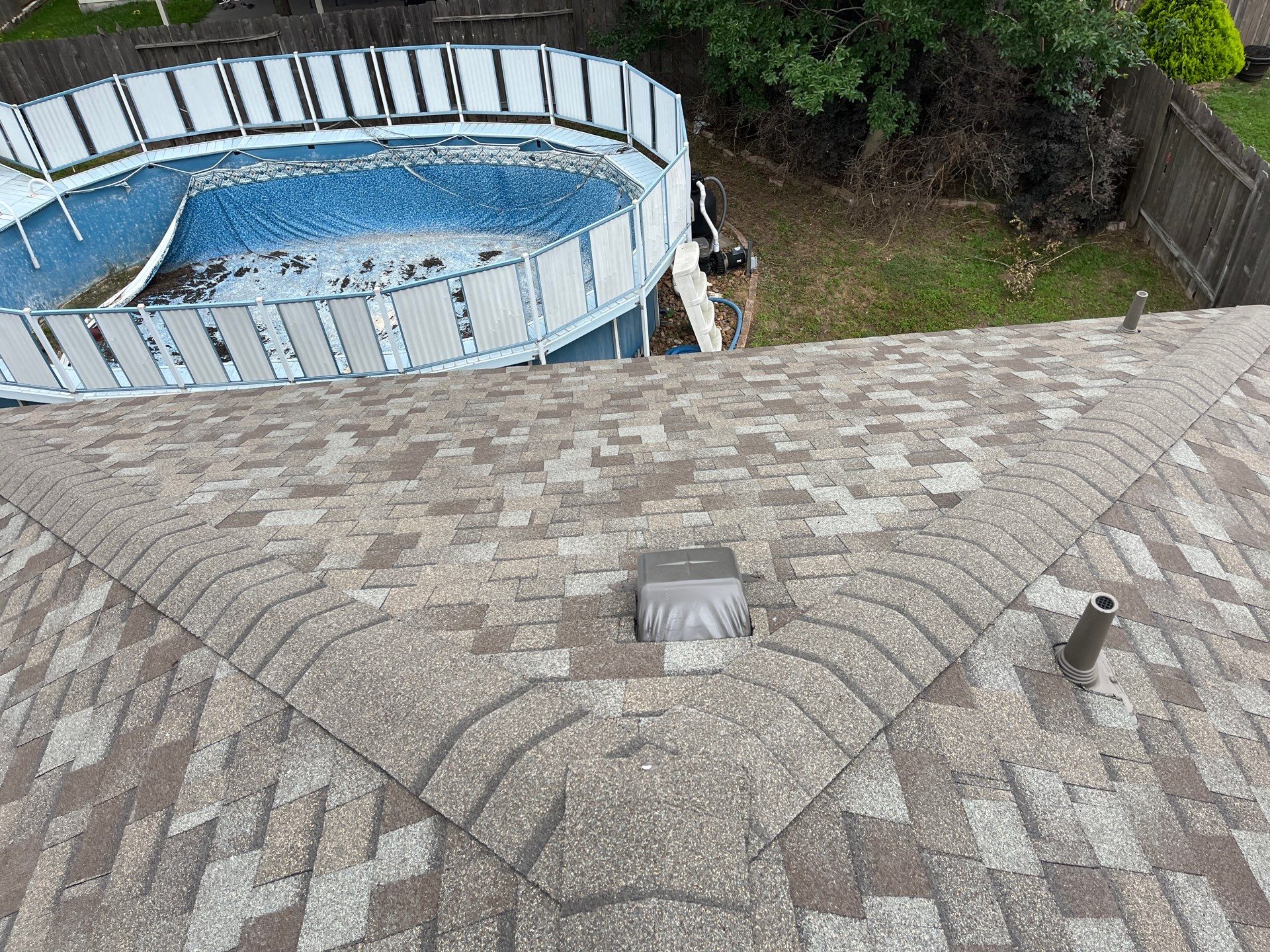 Residential Roofing Installation using Owen's Corning Duration (Lifetime) Shingles by Roof Repair Company