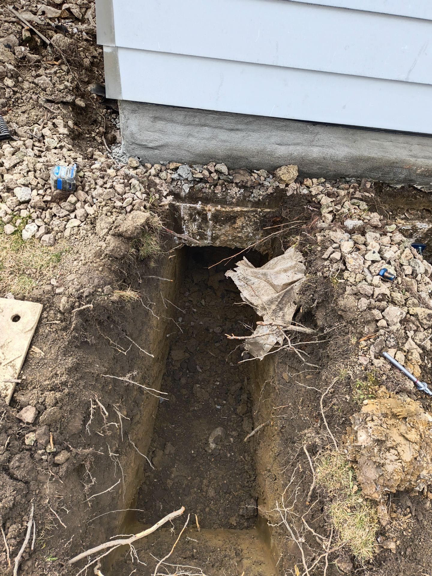 Helical Piers & Parge Coating by Toledo Basement Repair 