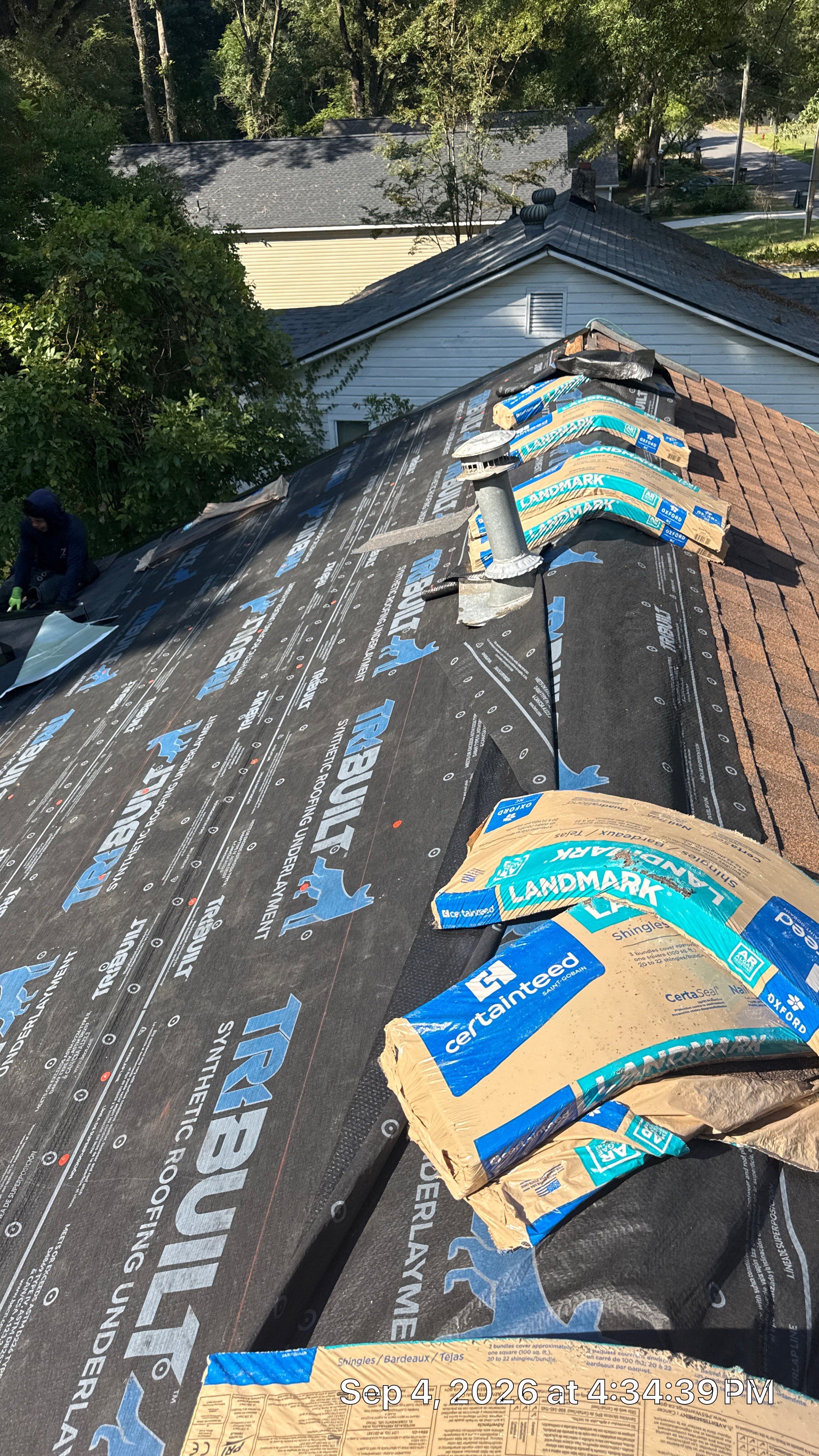 Roof replacement, gutter and interior repair by hail damage by Just Brilliant Restoration JBR