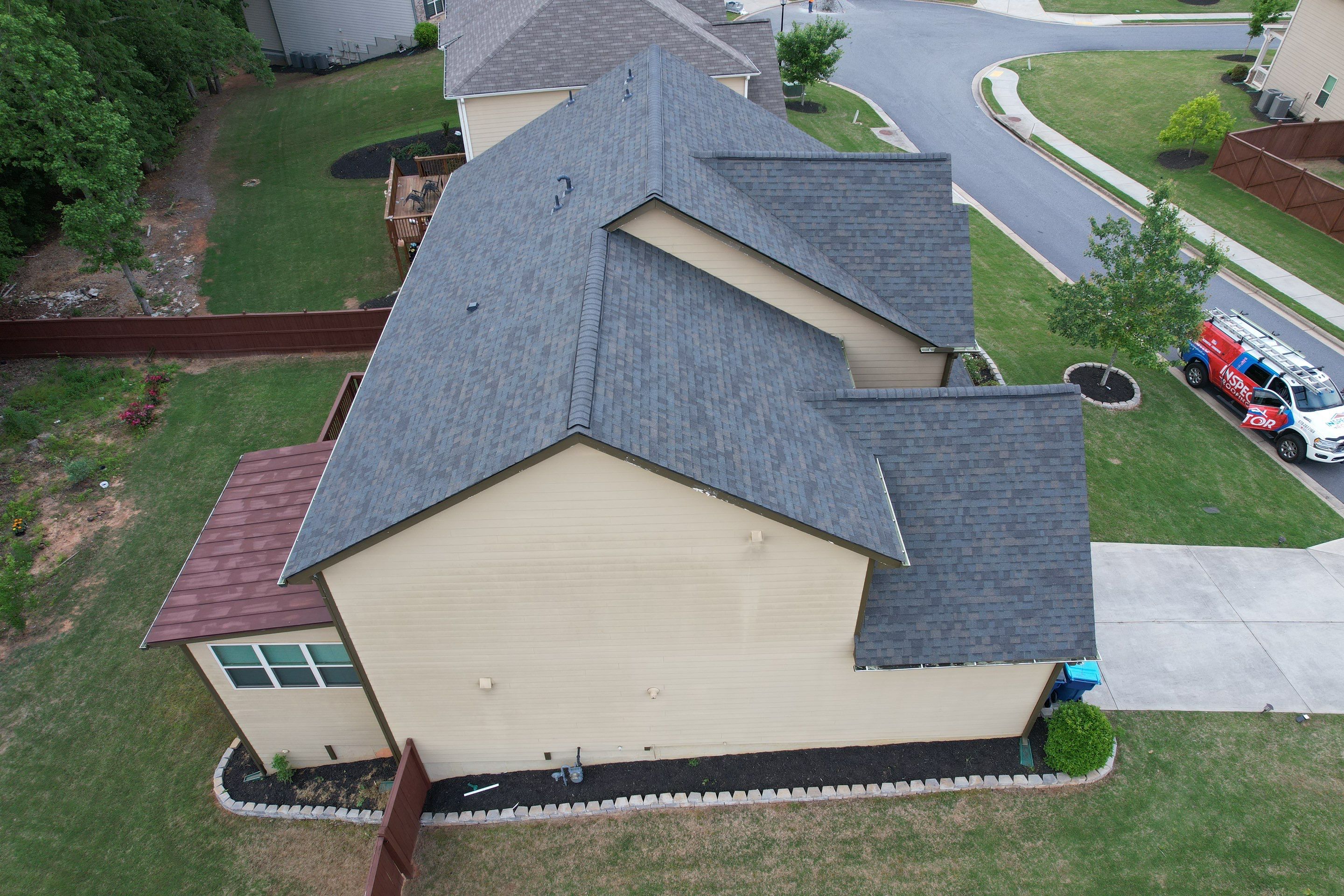 Residential Roofing Installation using Owens Corning TruDef Peppermill Gray by Inspector Roofing and Restoration
