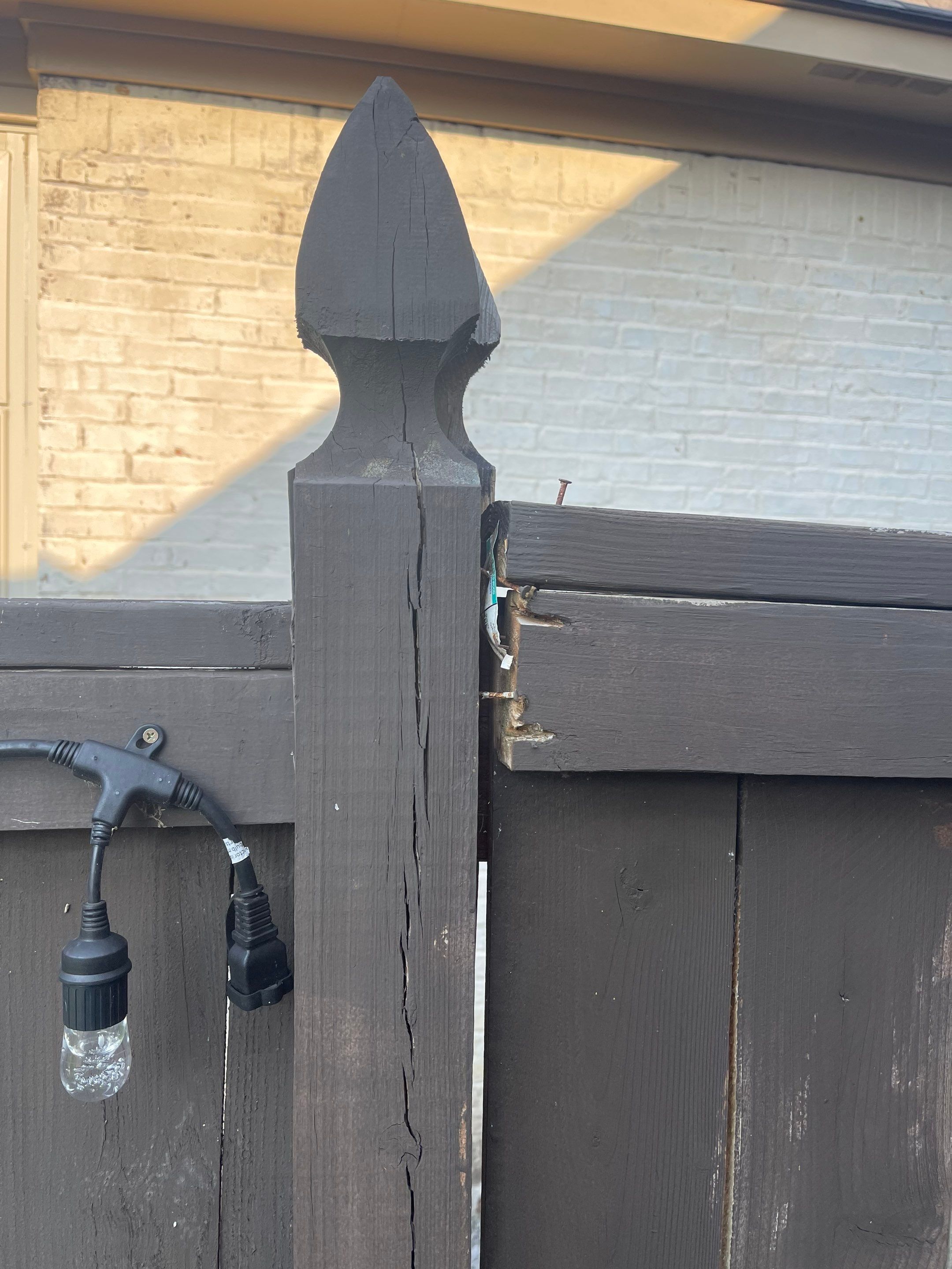 6ft Treated Pine Good Neighbor Fence 6x6 French Gothic Posts by Roberson Construction LLC