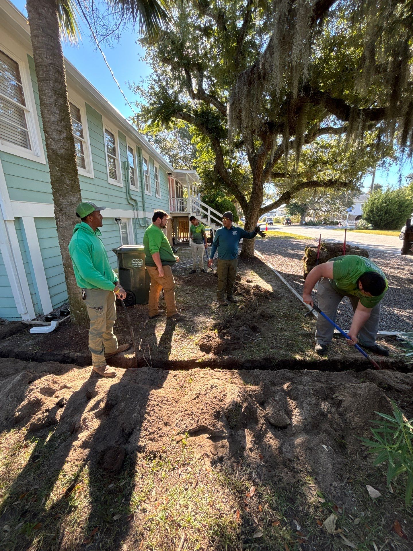 Drainage and Sod Project in Edisto Island by Hudson Bros Lawn Care LLC