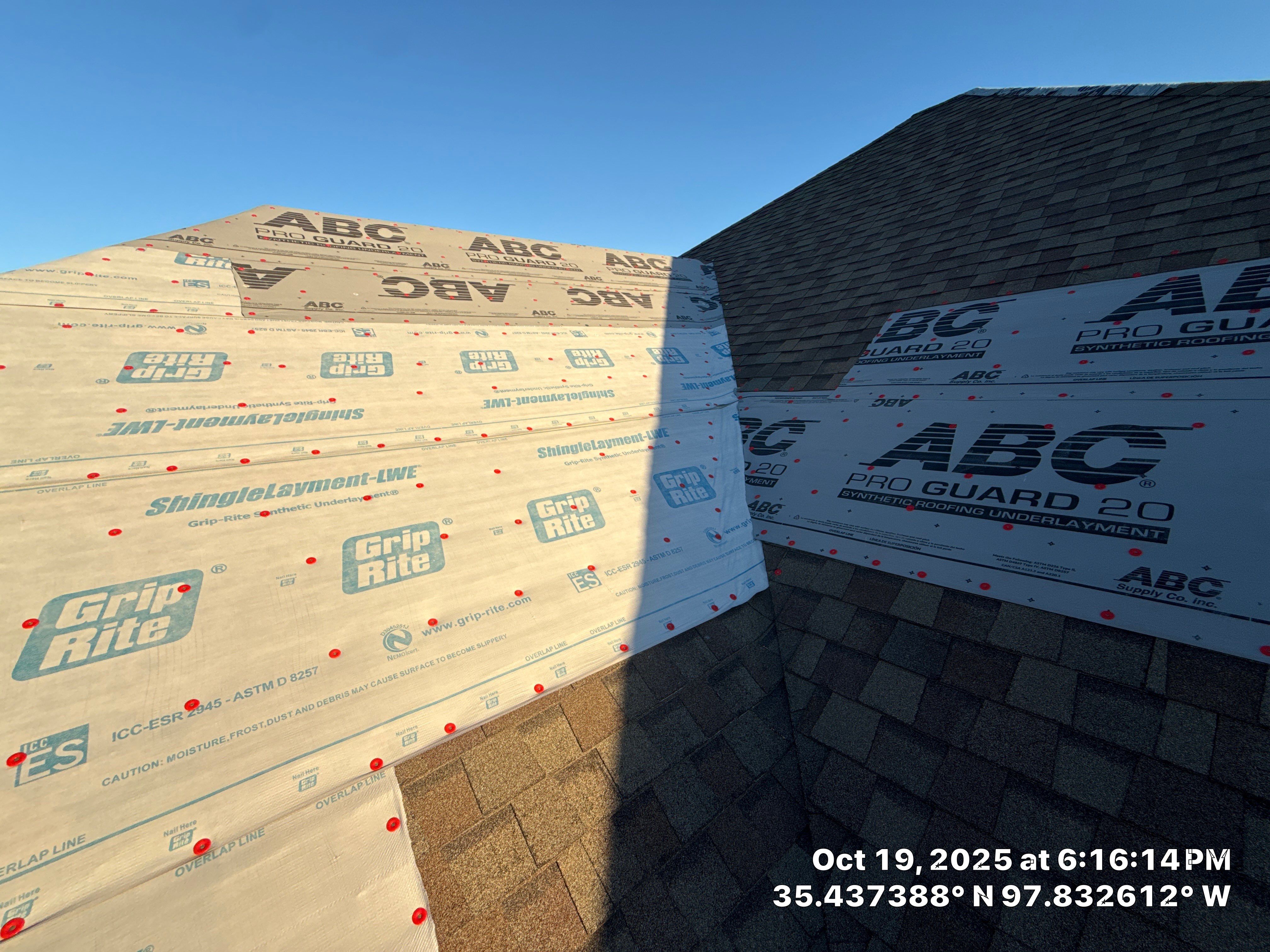 Roof repair due to shady contractor by OAK Roofing Restoration 