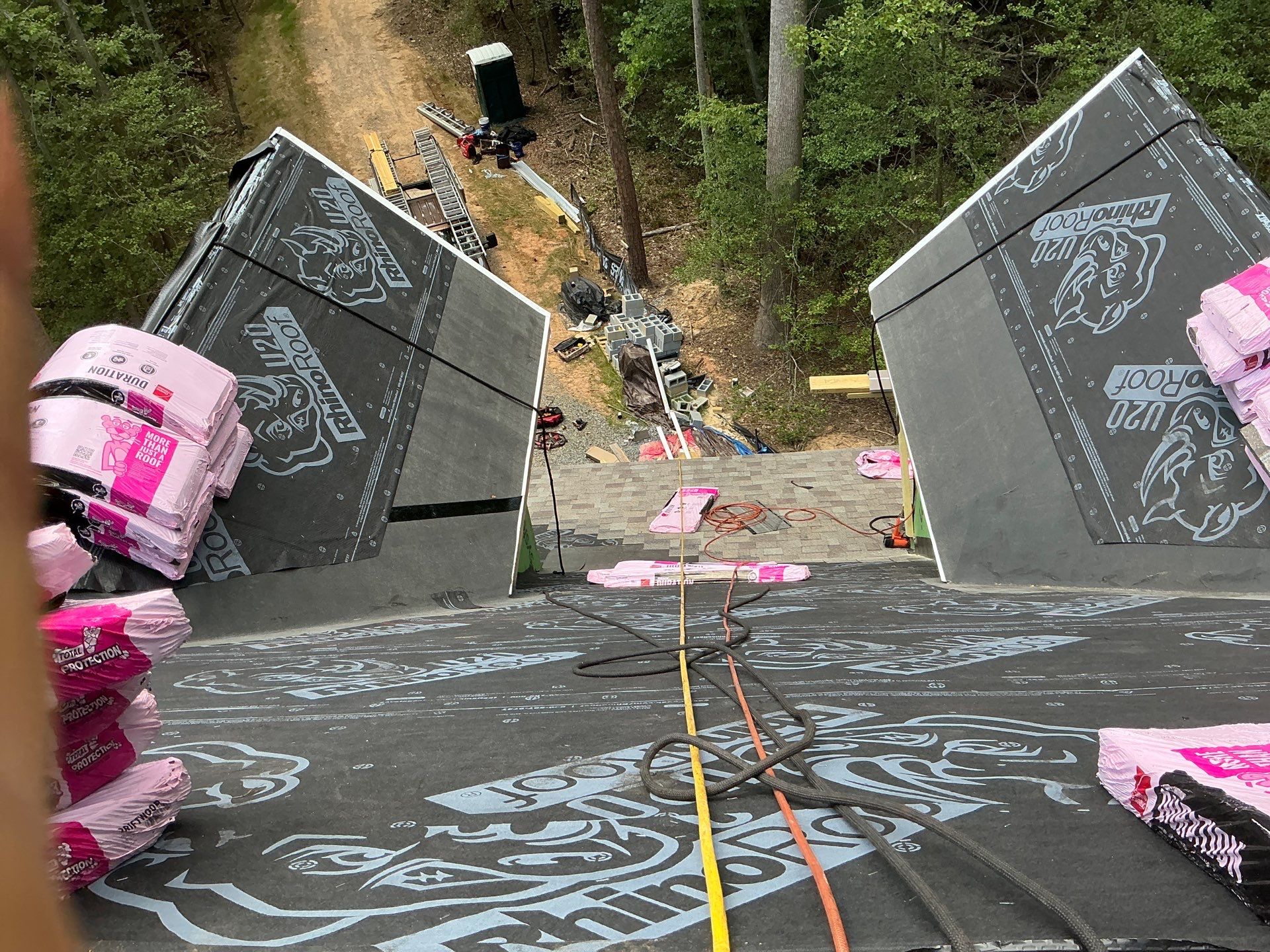 Custom New Home Roof Install in Heathsville by Cade Construction