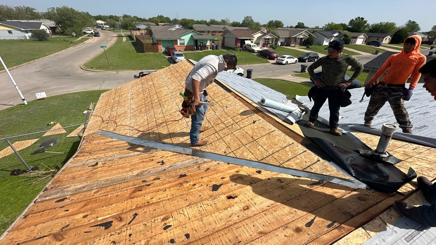 Class 4 Roof Replacement and Decking brought up to Code by BANA Roofing and Solar Supply