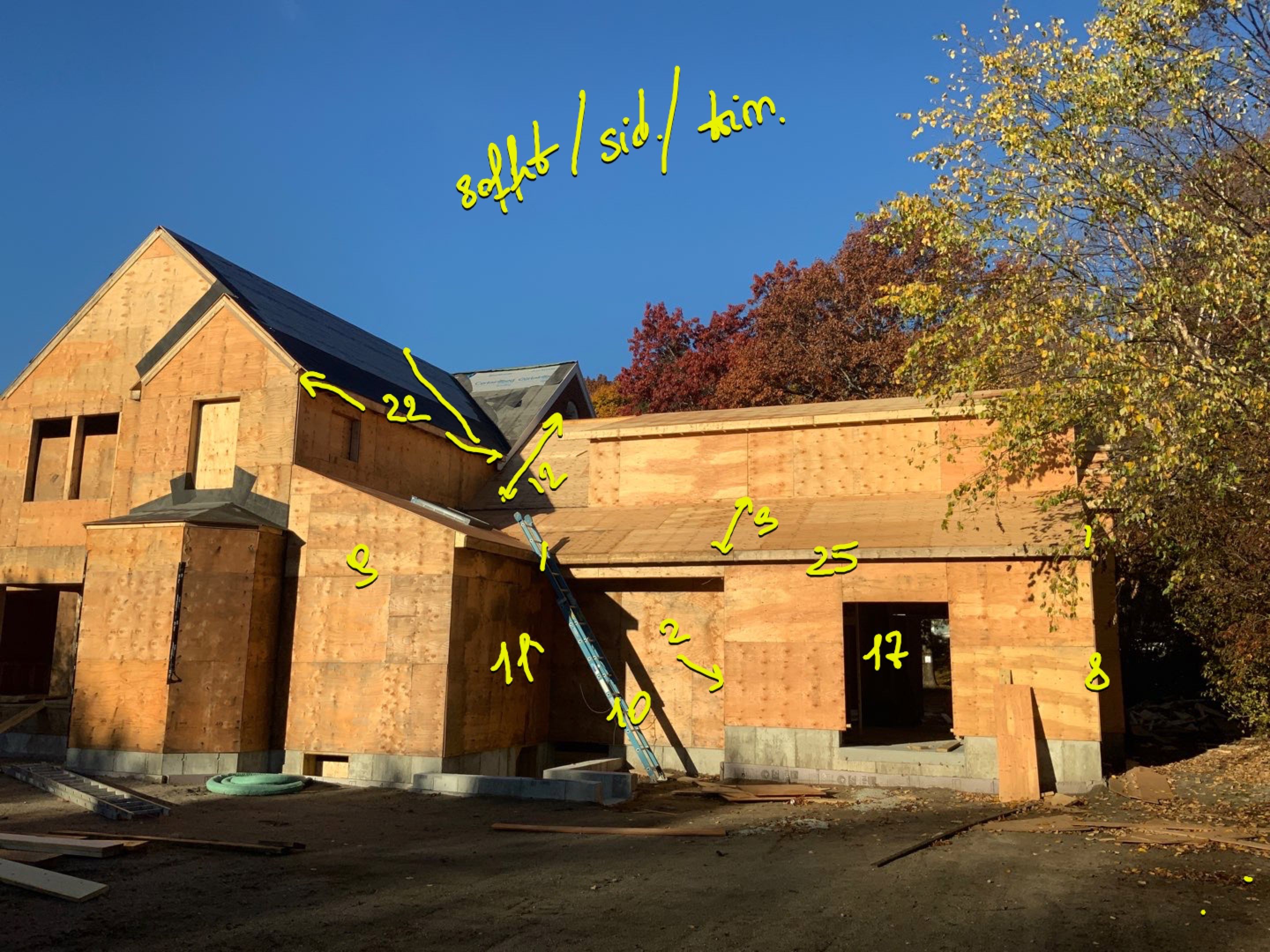 Siding on new construction in Brookline, MA by UBrothers Construction