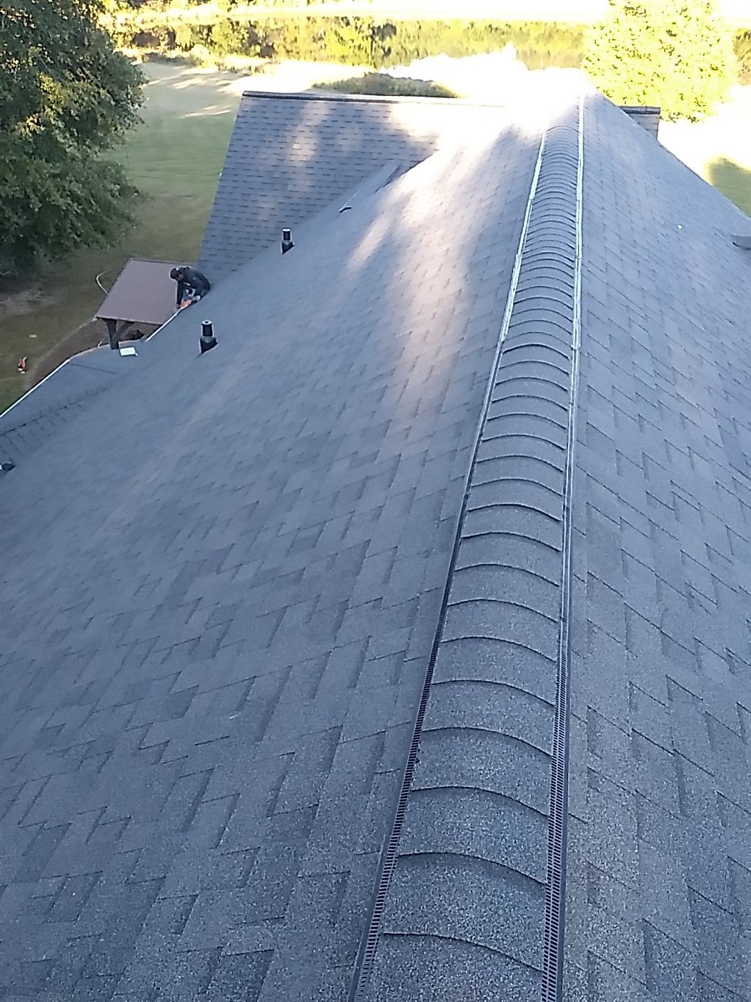 Residential Roofing Installation using Owens Corning Oakridge- Williamsburg Gray by Indigo State Roofing