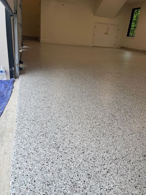 Garage Floor Coating using Coyote