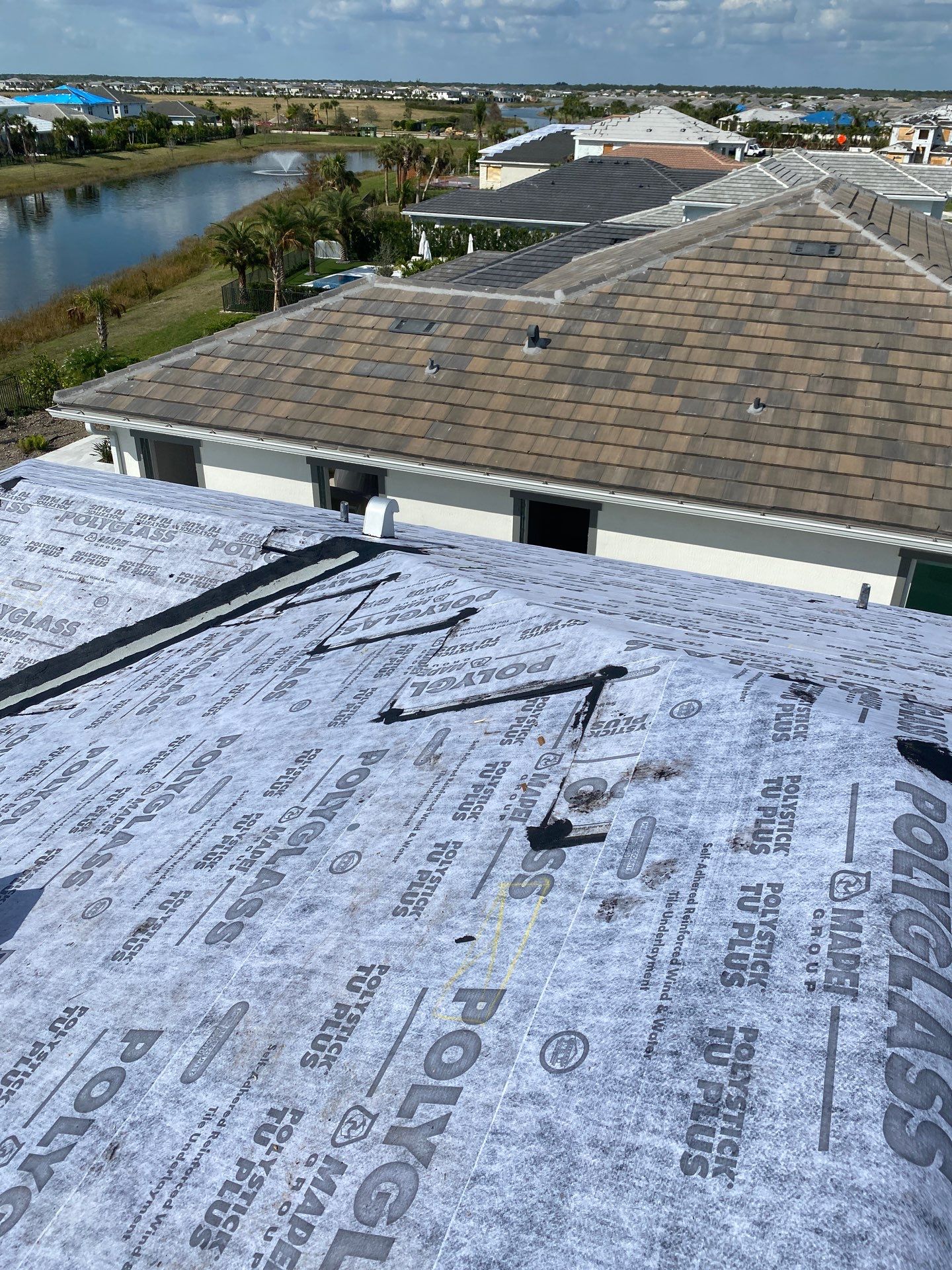 Residential Roofing Installation using Eagle Roofing Tile by BLUES BROTHERS ROOFING