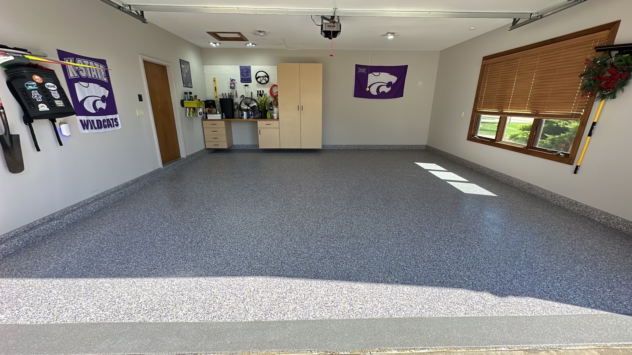 Check out The Purple In This Floor by Banner Garage