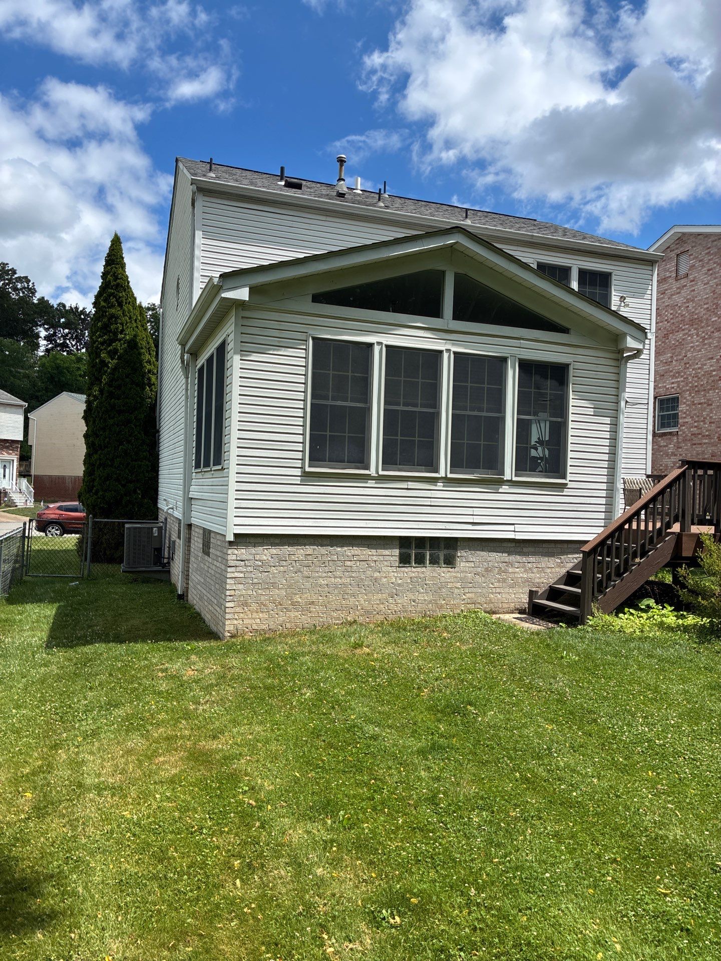 Partial House Vinyl Siding Replacement and Sunroom Renovation near Crafton by Ideal Siding Pittsburgh