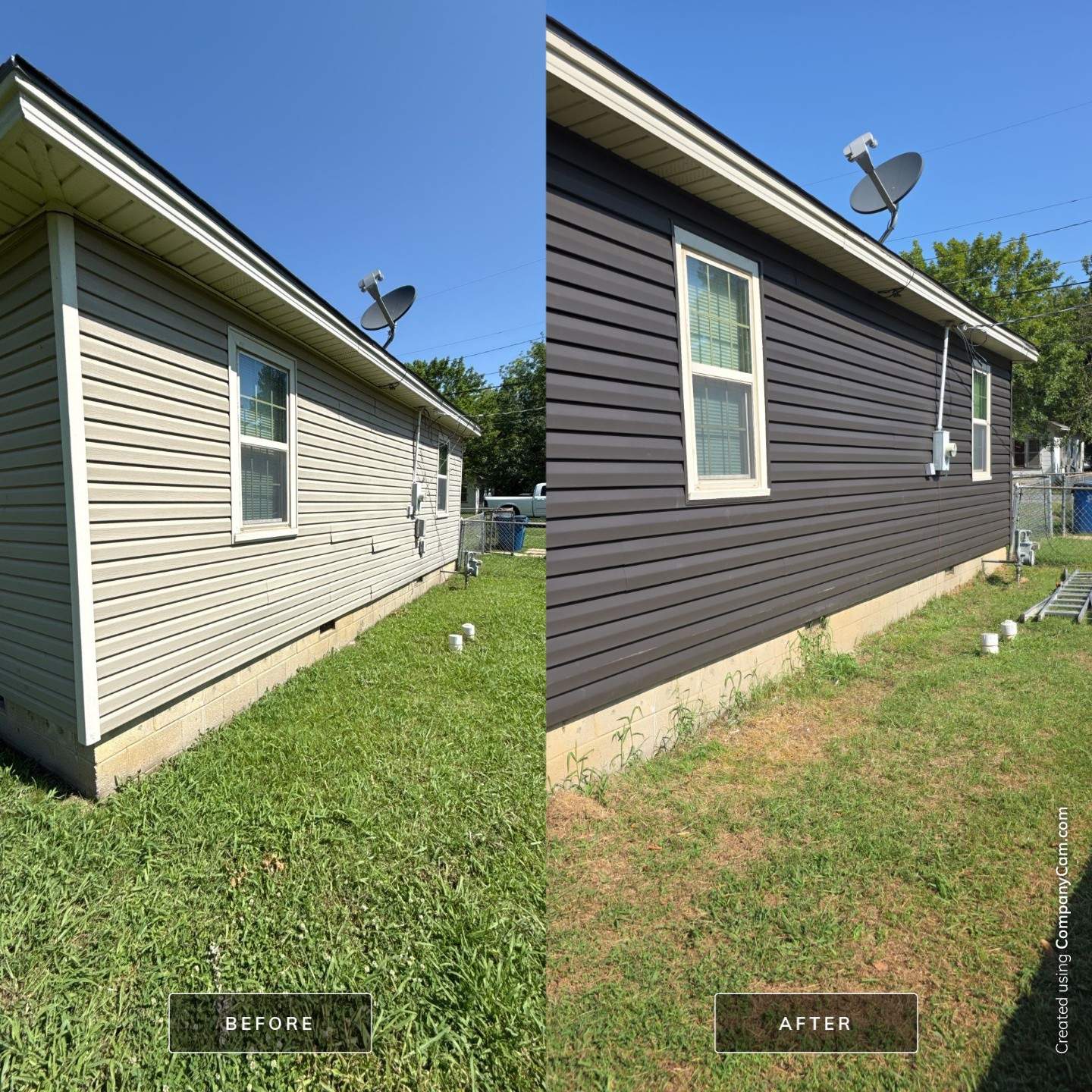 Hail damage & tornado damage restoration.  by In & Out Construction & Remodeling, LLC