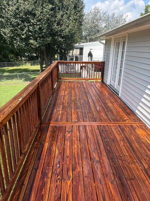 Deck using Wood Sealant