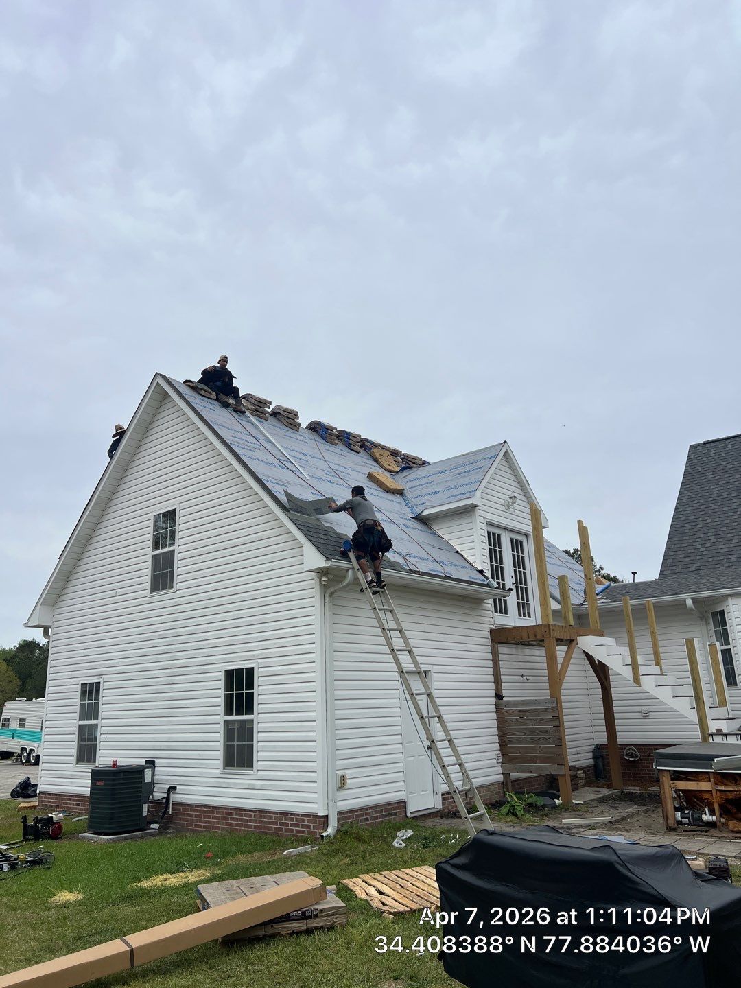 Rocky Point Insurance Claim Roof Replacement with CertainTeed Landmark PRO Colonial Slate by RGR Construction and Roofing, LLC