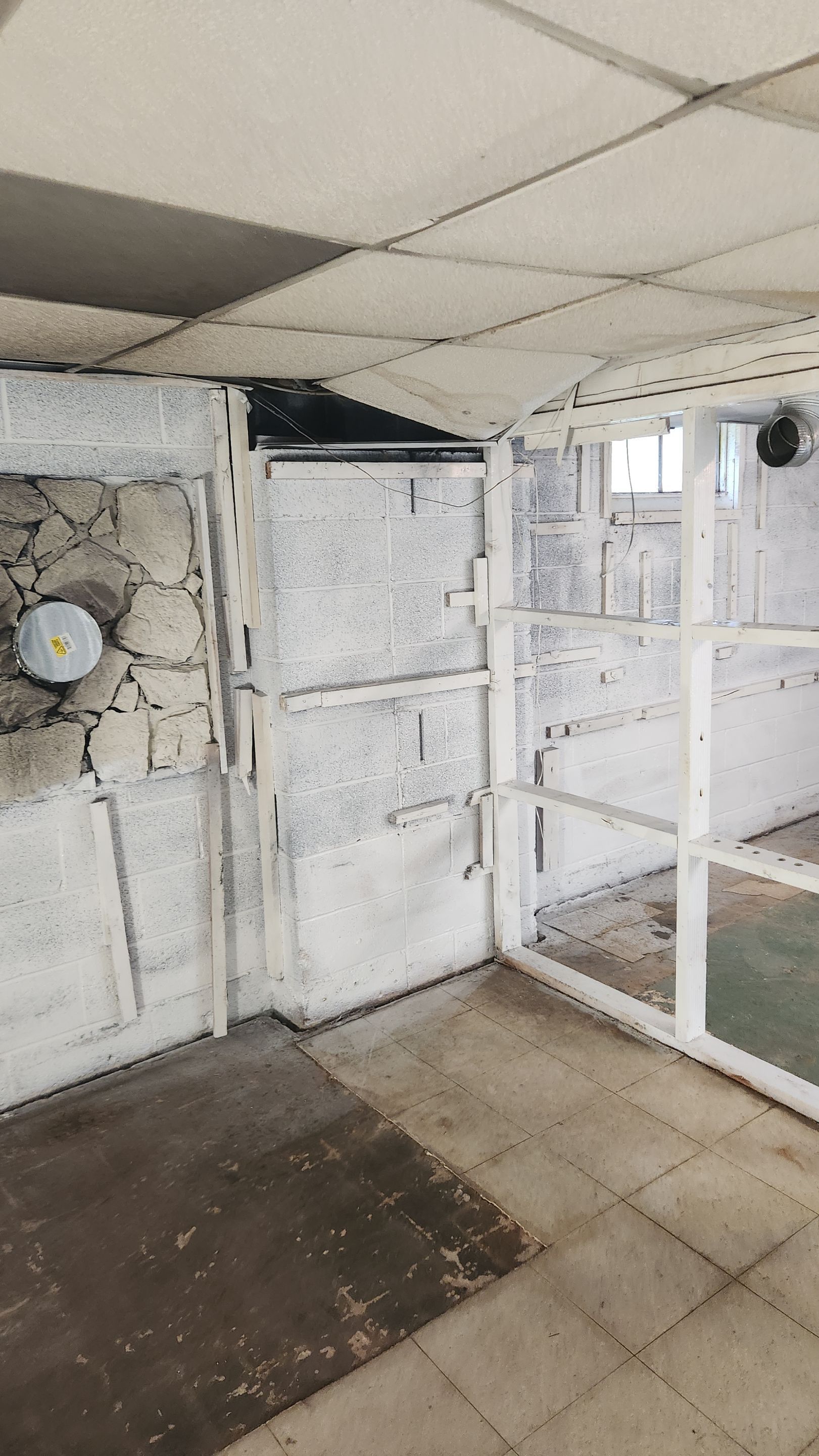 Interior French Drain & Mold Remediation Project in Manville, New Jersey by Pure Service Pro, LLC 