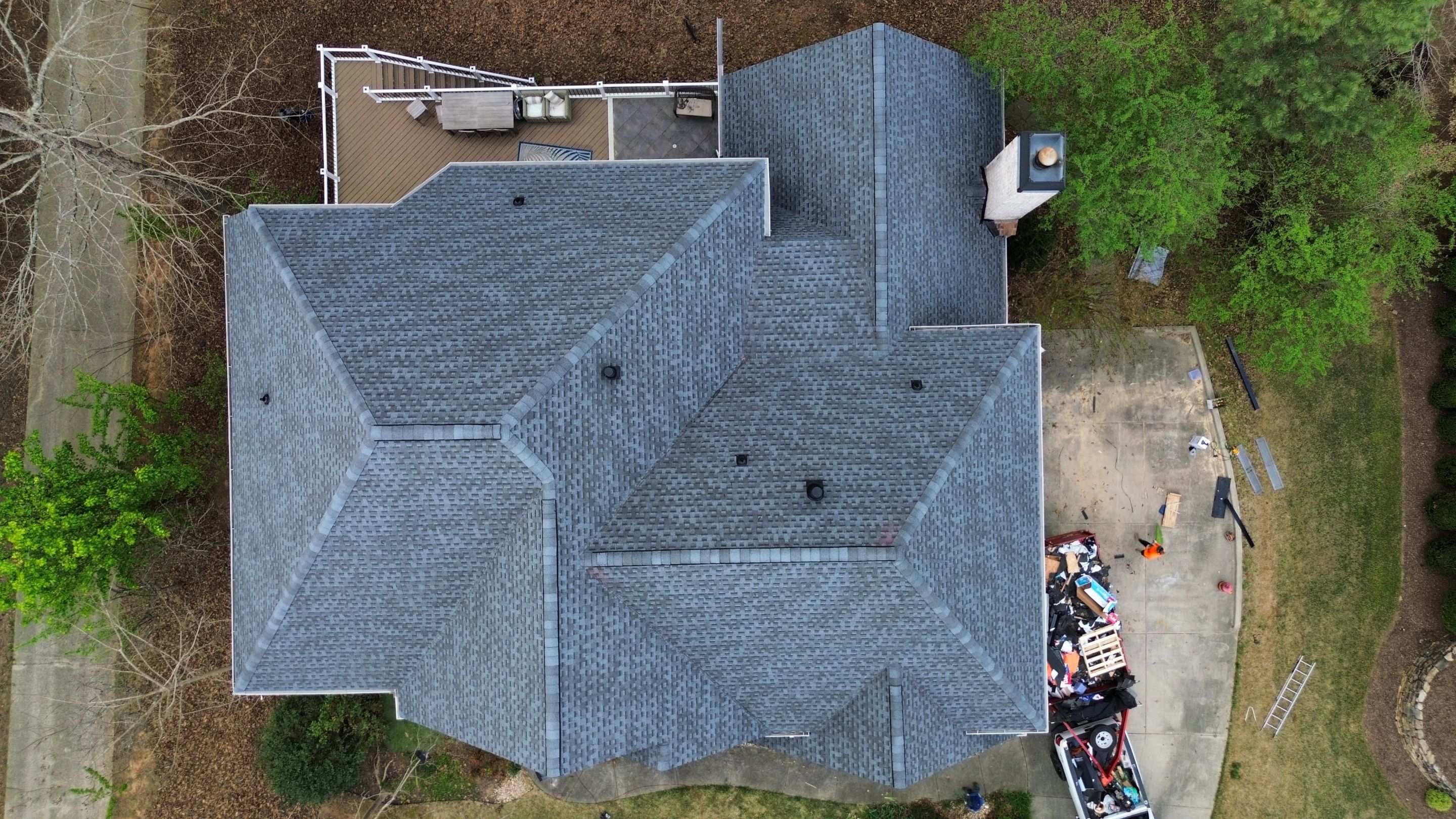 Alpharetta, GA Roof Replacement GAF Timberline HDZ Pewter Gray by Reset Roofing