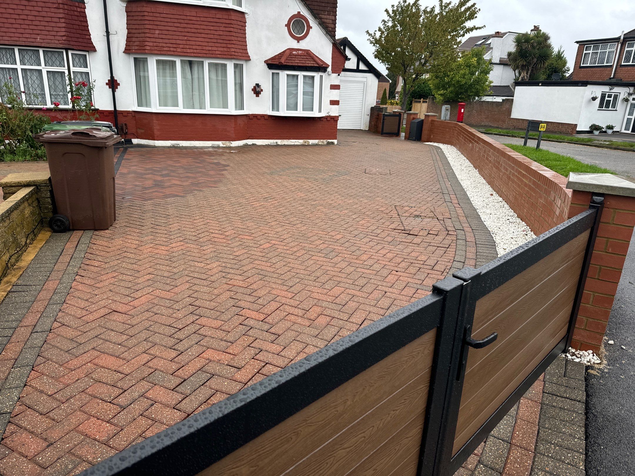 Roof and Driveway cleaning using Honda 15lpm Low Pressure Washing Machine by Ges Exterior Cleaning ltd