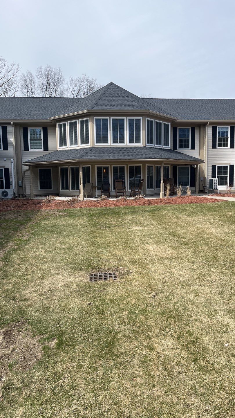 Benchmark Senior Living's Gutter Installation using 6" K-Style Aluminum Gutter by Gutter Pro Enterprises