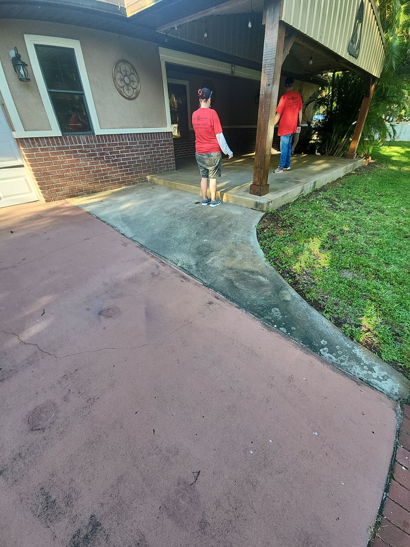 Driveway & Patio Recoating using Polyaspartic by Revelry Coatings