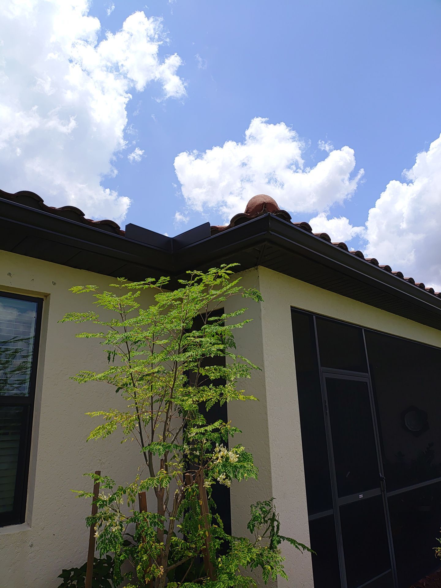 Black 6-Inch Seamless Gutters in Fort Myers FL by Gutter Professor by Gutter Professors