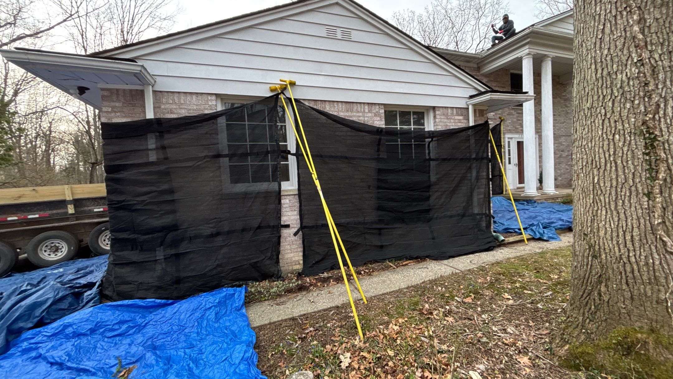 Roof Replacement using CertainTeed Landmark Moire Black by 180 Contractors