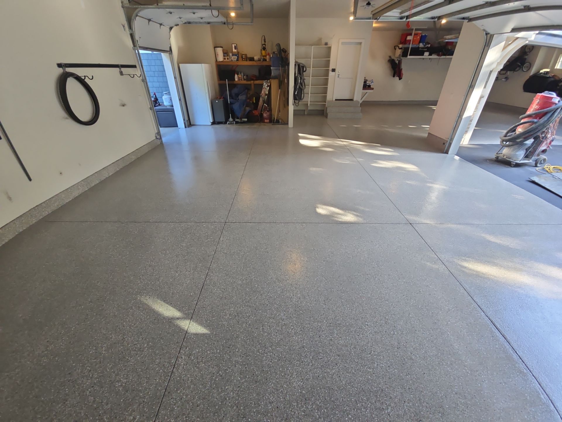Detached Garage Floor Transformation With Penntek Polyaspartic Coating In Hayden by Croc Coatings, LLC