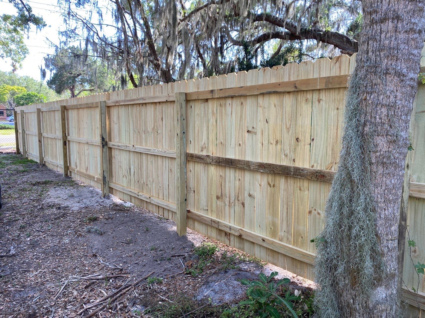 Bradenton, FL 6ft. Treated Board on Board Privacy Fence  by Asap fence and gates, LLC