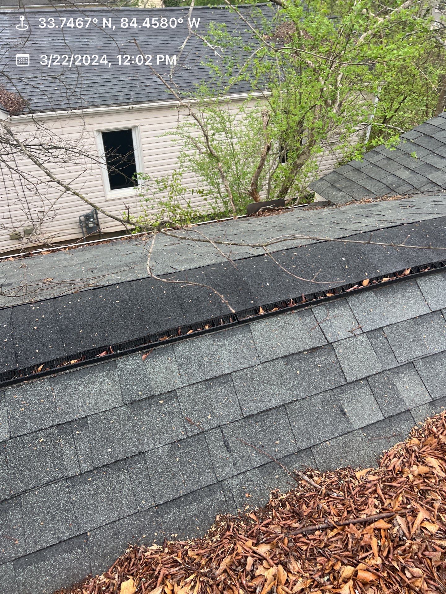 Gutter Cleaning using brown bags by Roof Bullies