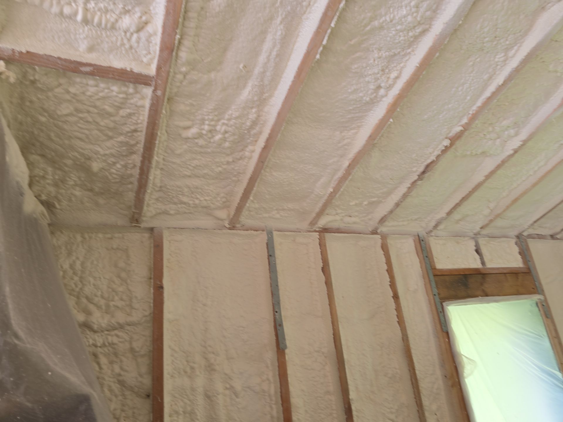 Attic Insulation using Closed Cell Spray Foam by NYS Foam & Energy