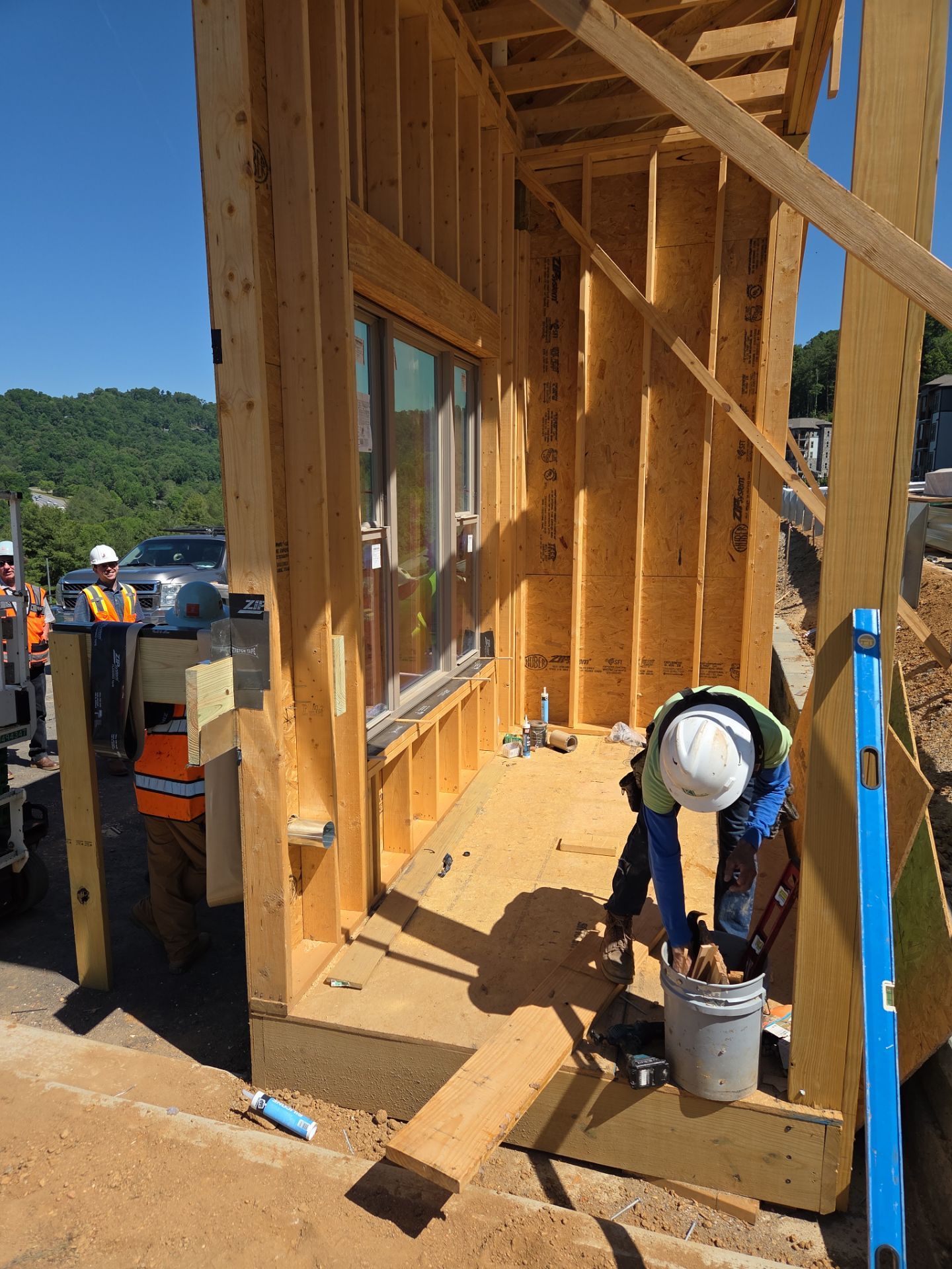 Mock-up Installation Progress by A3 Architecture, LLC