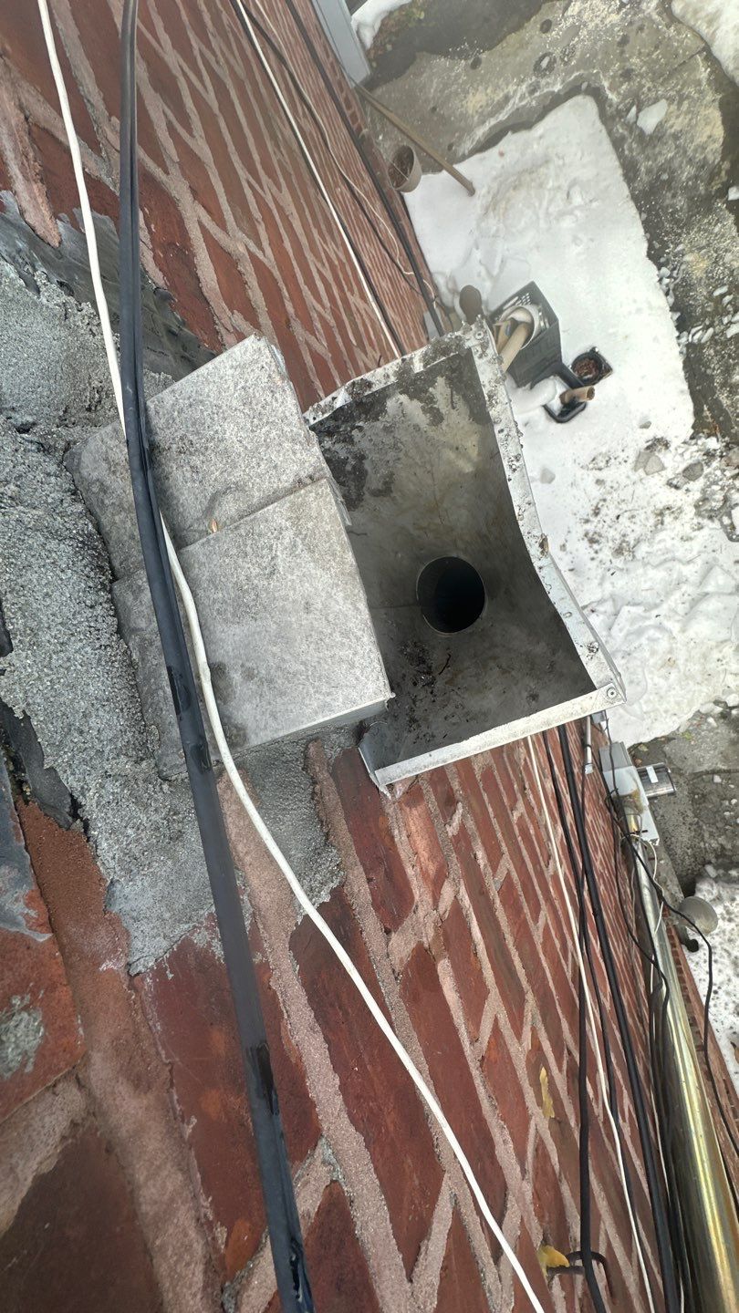 Commercial Roof Snow Removal by Above All Gutters