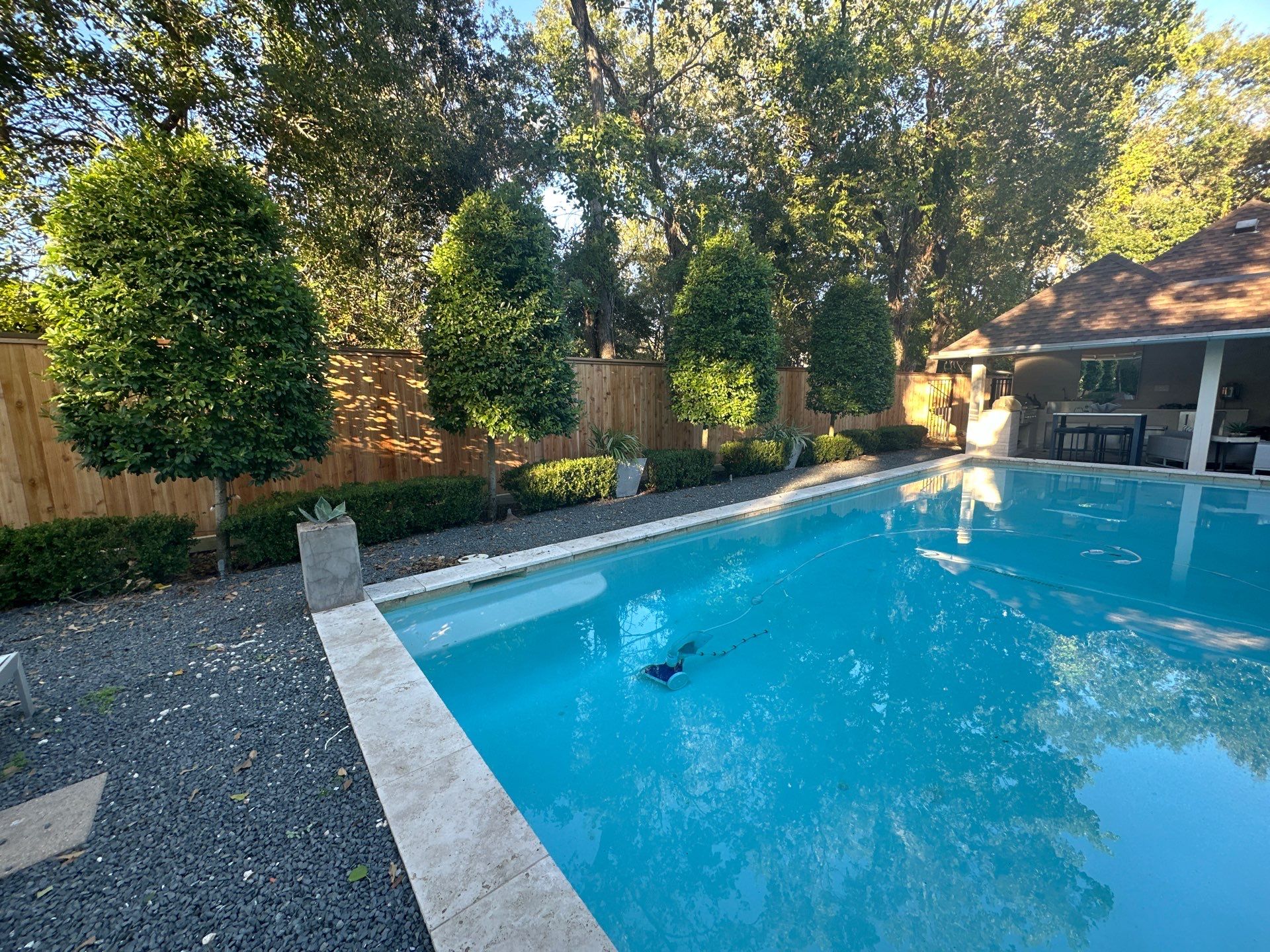 Fence Installation for Poolside Paradise by Tim's Fences