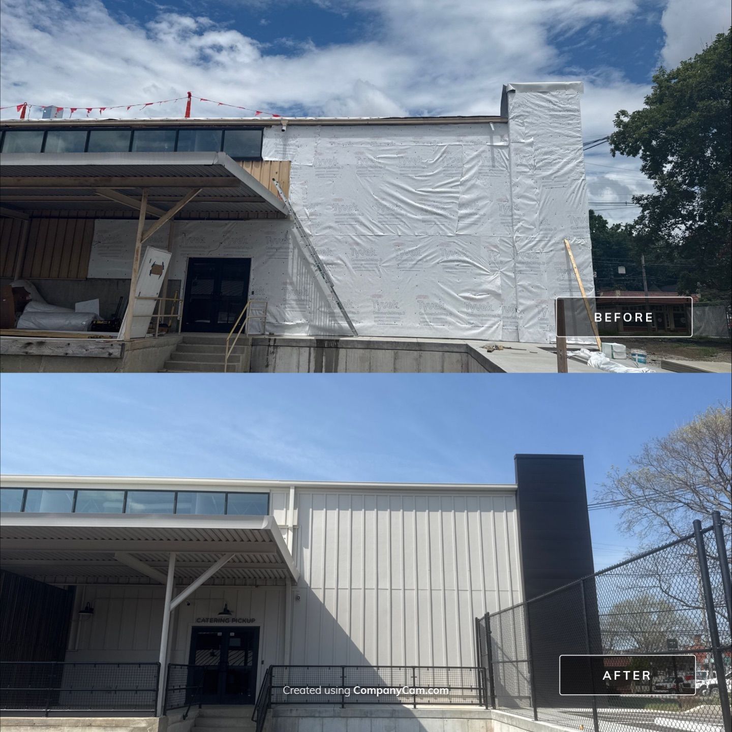 Louisville Commercial Building Siding and Window Installation by GreenForce Restoration