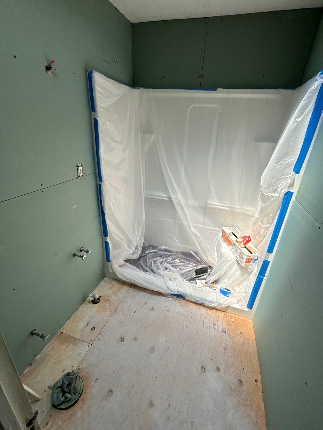 Basement Remodel using Shower Kit by A1 NERDY HOMES LLC