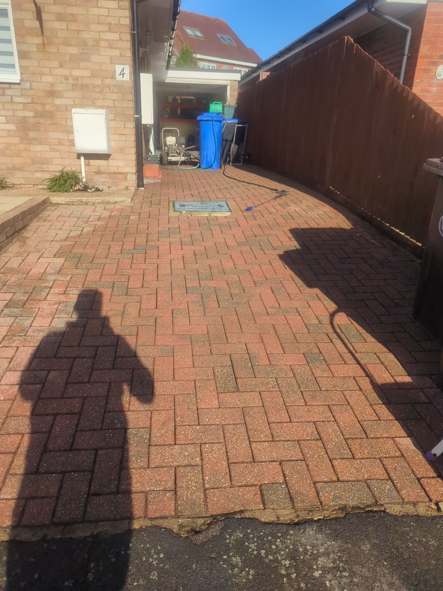 Driveway And Patio Clean using honda 21 ltr/min by Ges Exterior Cleaning ltd