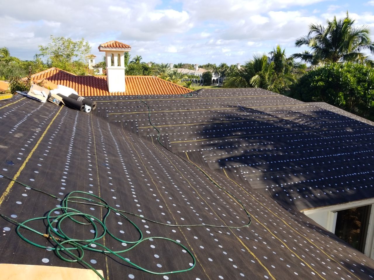 Concrete Tile Roof Replacement and Decking Repair in Boca Raton by Aastro Roofing