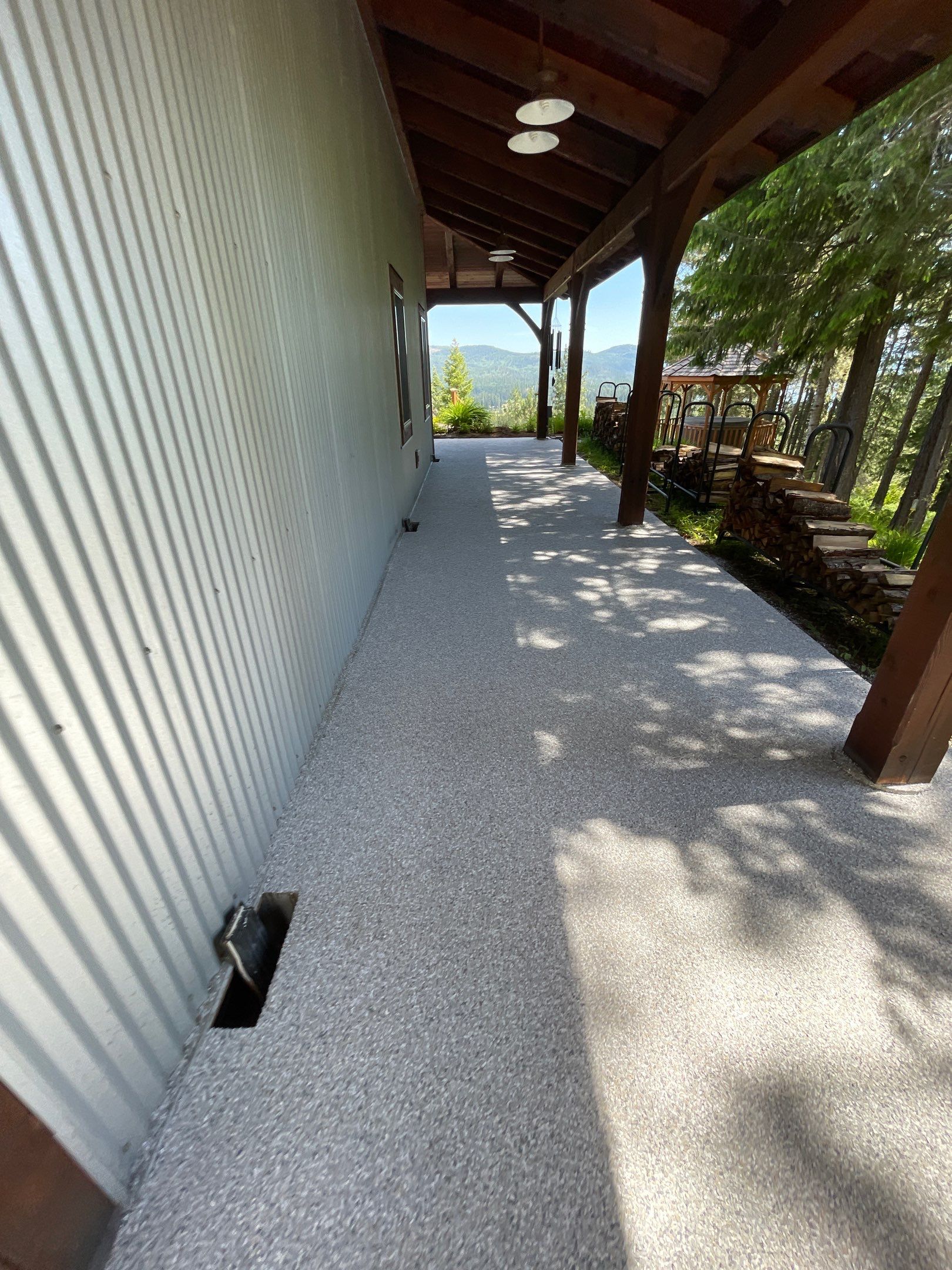 Patio Transformation using Mt Everest by Croc Coatings, LLC