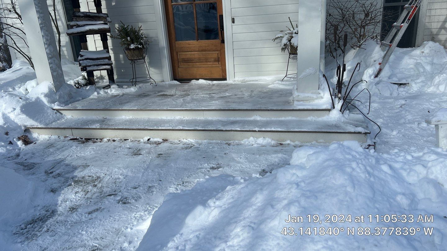 Roof Snow And Ice Dam Removal using Steamer by Stendahl Services