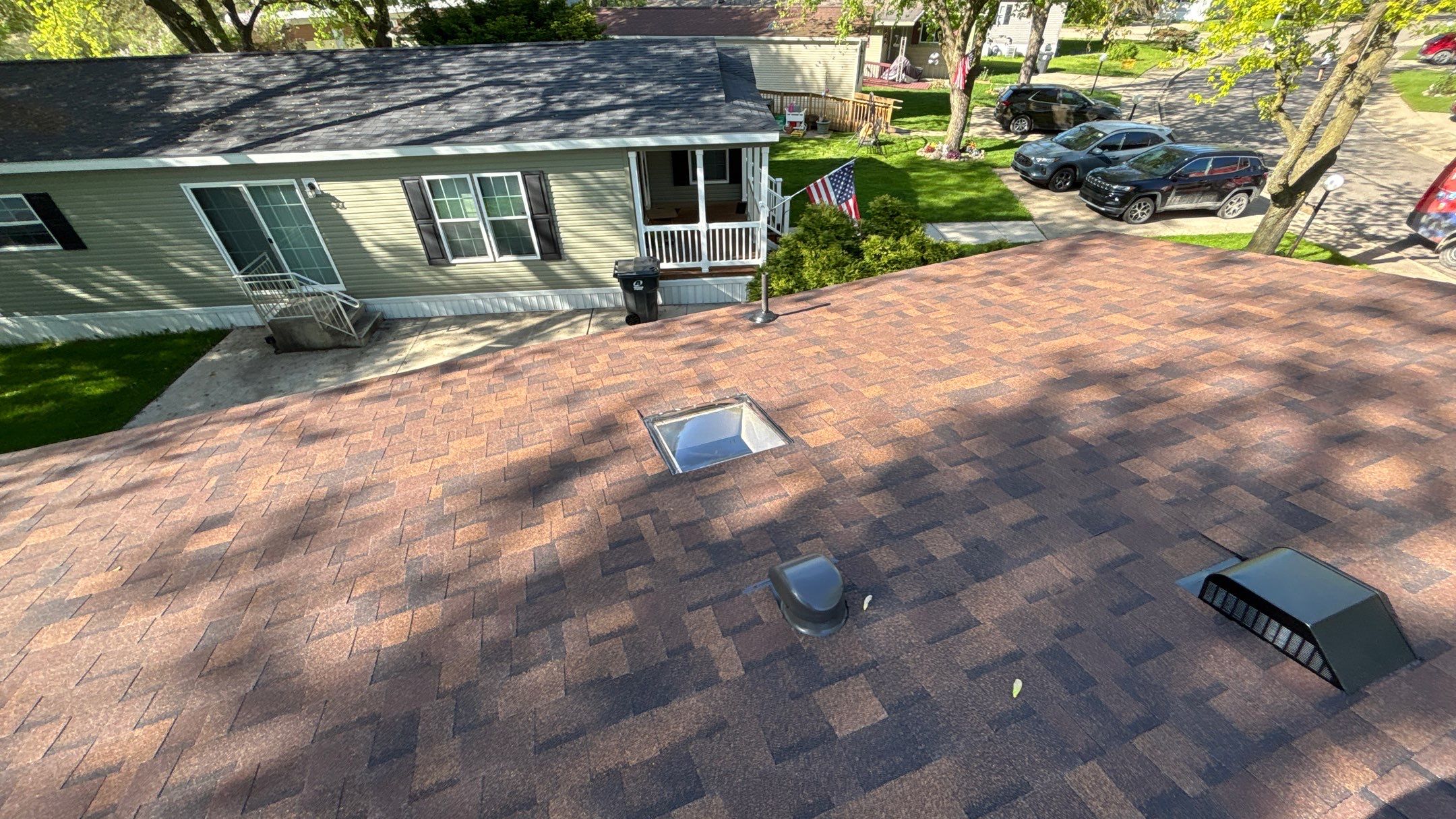 Roof Replacement using Owens Corning Brownwood by 180 Contractors