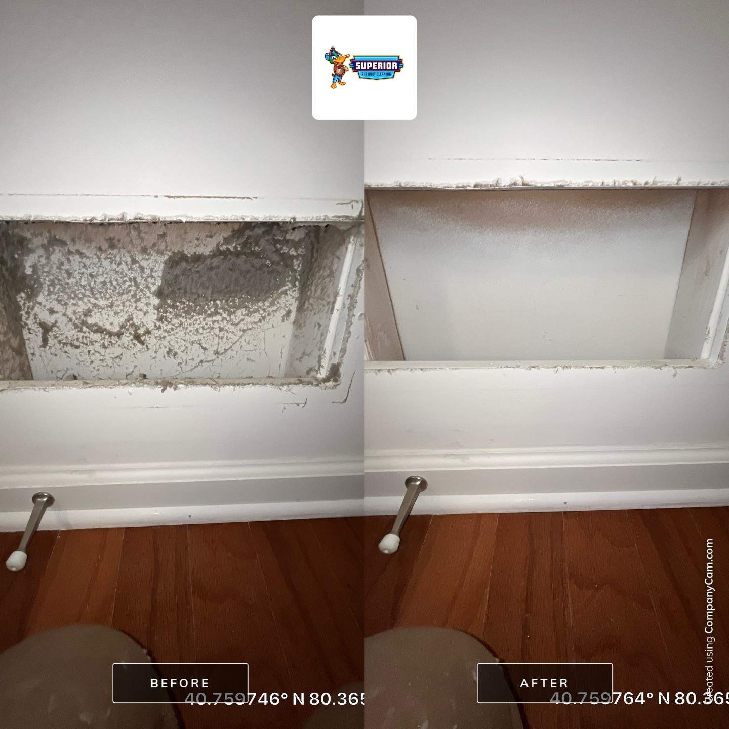 Air Duct Cleaning With a Vacuum Truck in Beaver Falls, PA. by Superior Air Duct Cleaning