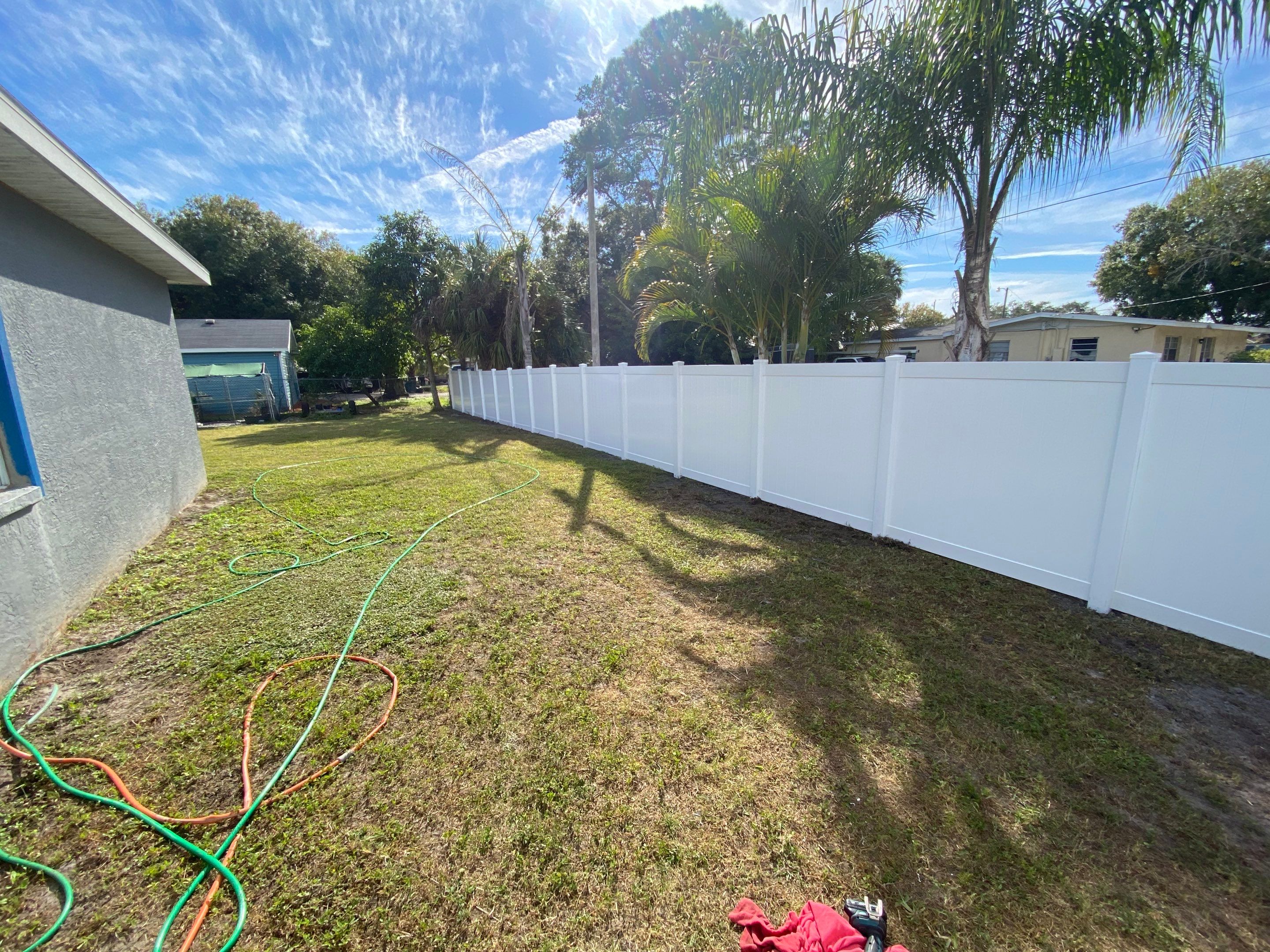 Bradenton, FL 6 ft. Tall White Vinyl Privacy Fence  by Asap fence and gates, LLC