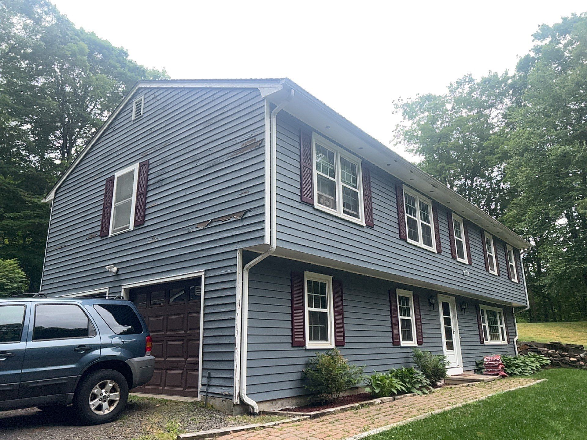 Siding Installation using CertainTeed Mainstreet Vinyl Siding - Pacific Blue by A Plus Exterior