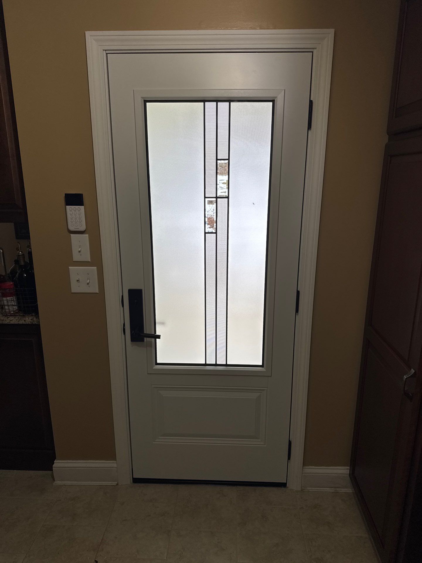 Entry Door Replacement with Clean Modern Finish by DiGiorgi Roofing and Siding Inc