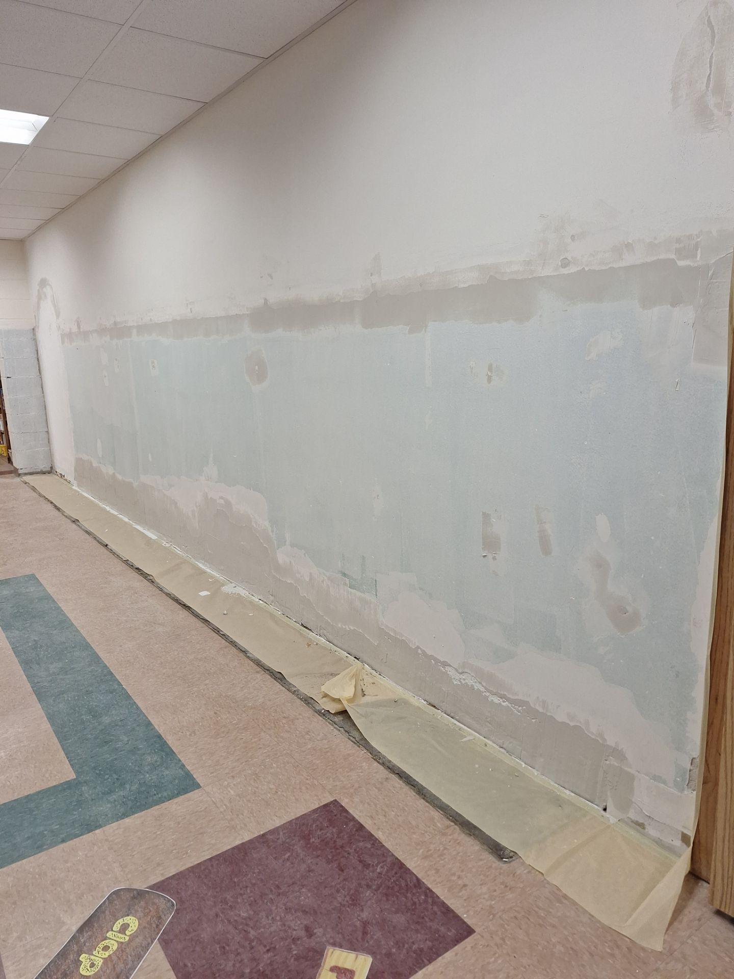Interior Drywall Patching and repainting for Oakridge School district! by Gordon Painting