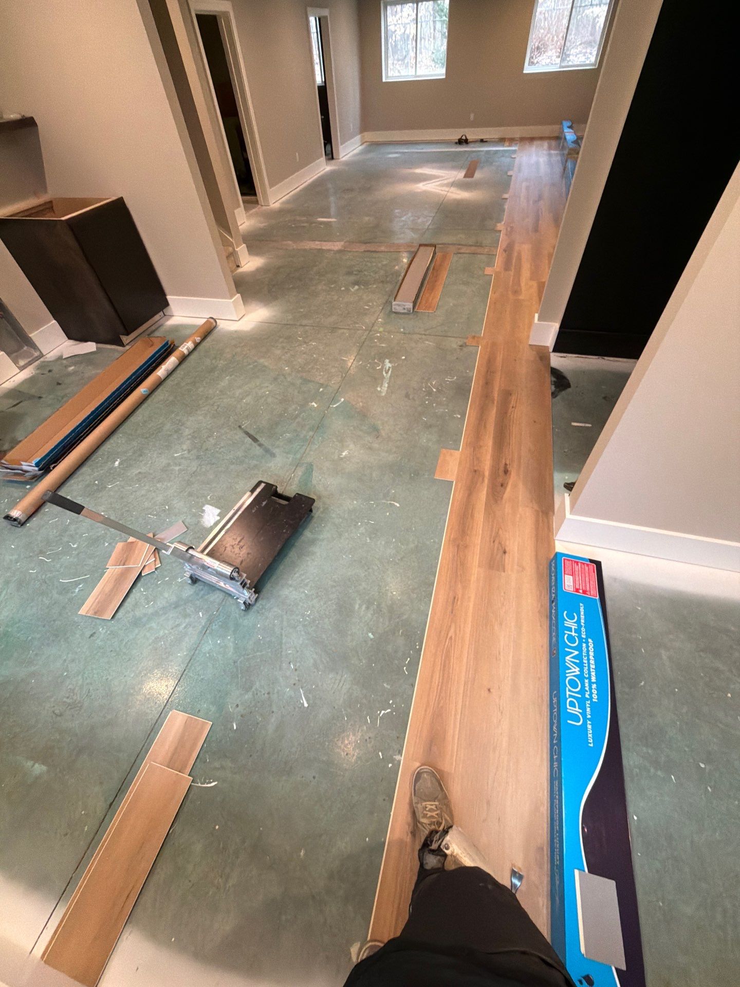 LVP Install on Gorgeous Lower Level by RTBaldwin Hardwood Floors