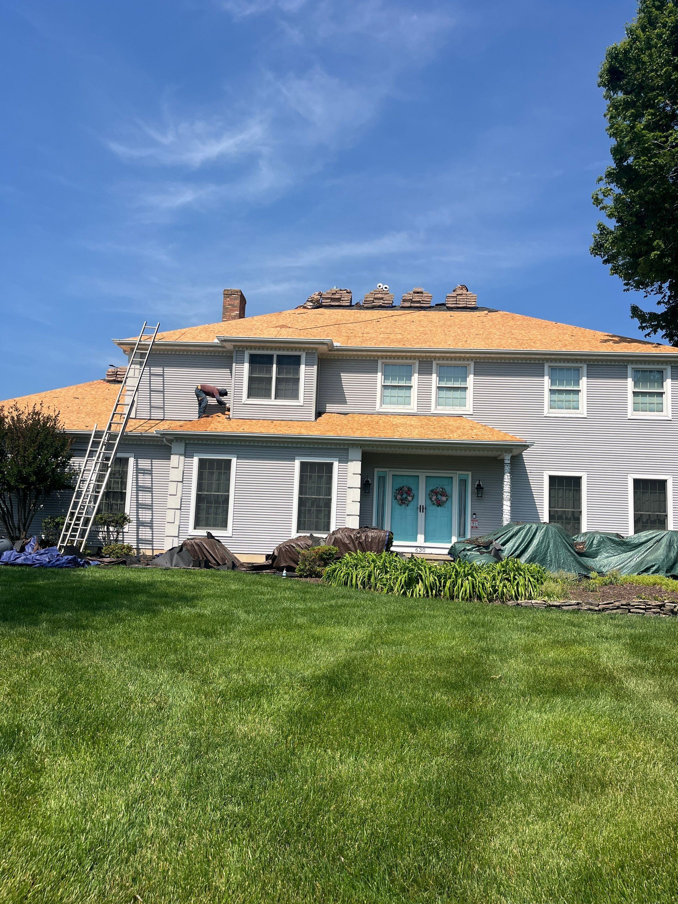 Full Roof Replacement and Skylight Installation in Camden Wyoming by First Chesapeake Roofing
