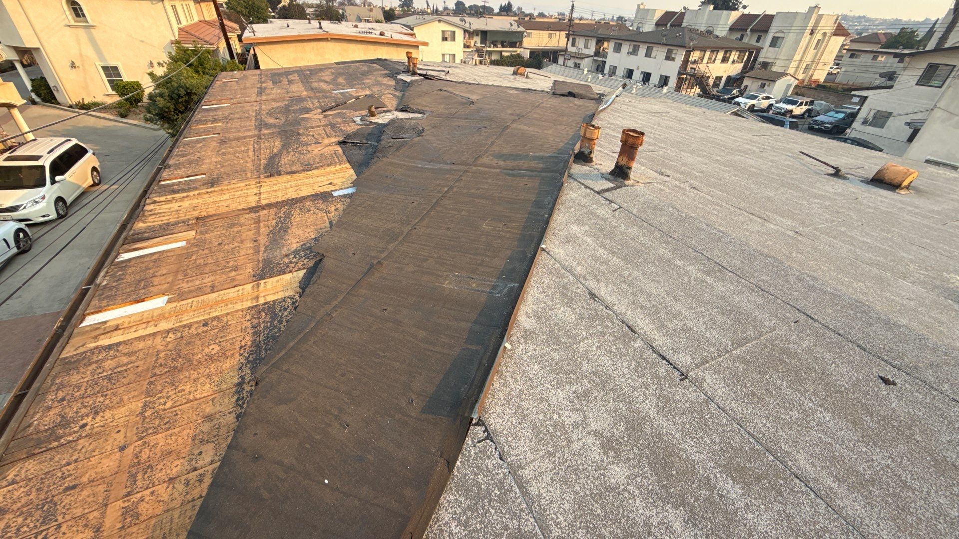 Commercial Roofing Installation using CertainTeed GTA Modified Bitumen System by Hull Brothers Roofing