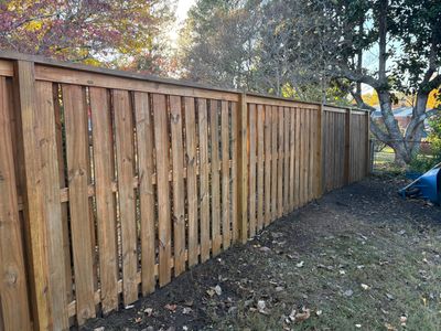 Wood Fence using Wood Sealant and Stain
