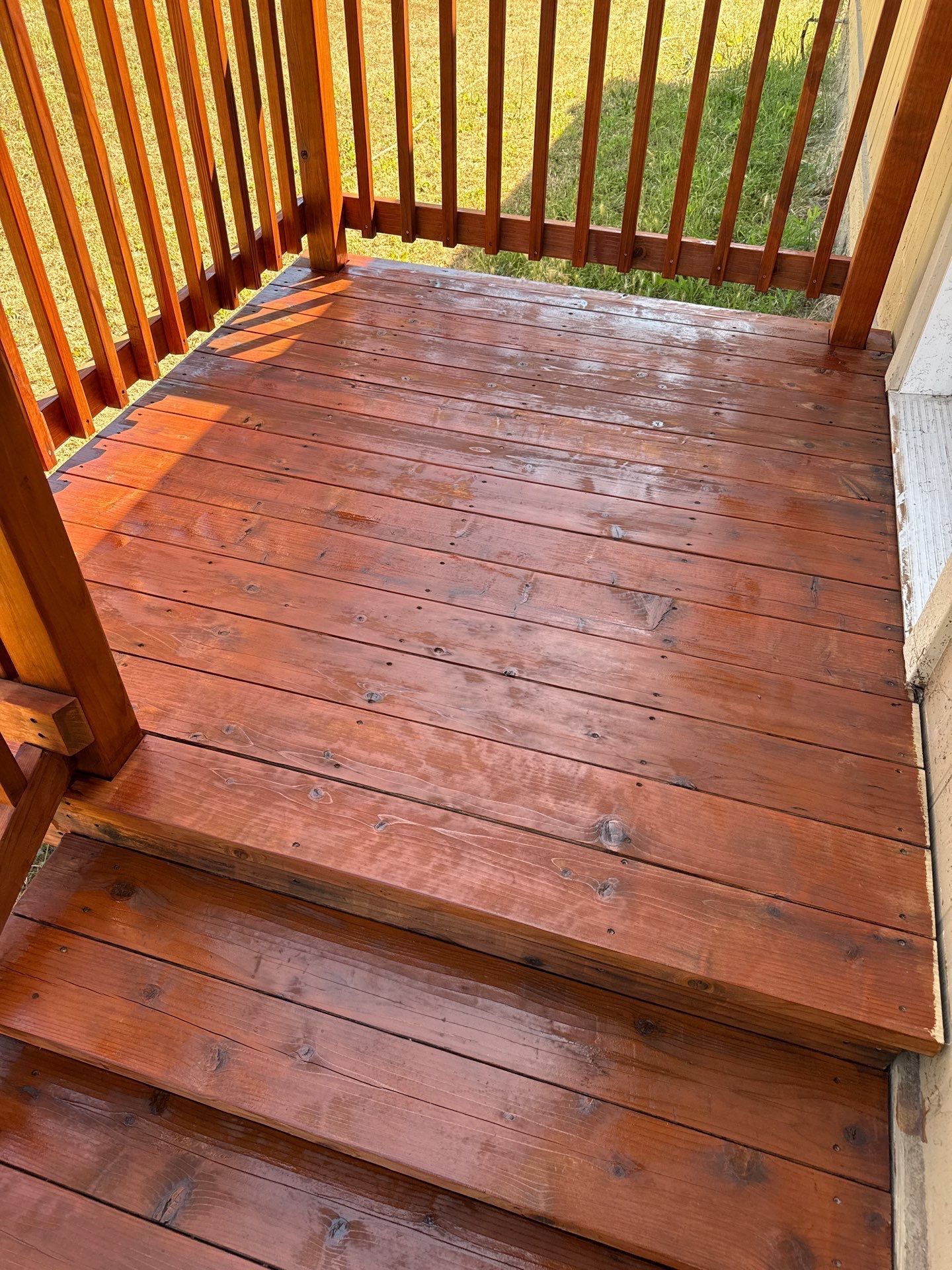 New Shade Cover for existing Porch by JRS Construction